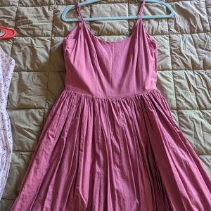 Hearts and Found Penelope Dress in Muave Rose.